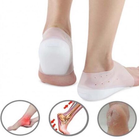 Meias de Silicone Para Alívio Dores Nos Pés, Fascite Plantar, Esporão Ósseo no Calcanhar - Imagem 2