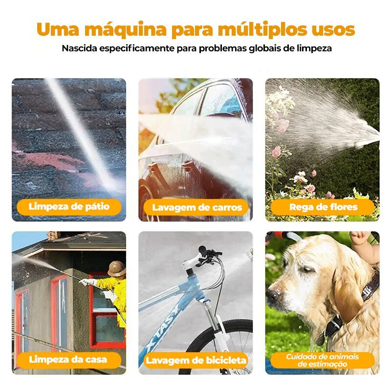 Lavadora Jato de Alta Pressão Sem Fio - PowerJet - Imagem 11