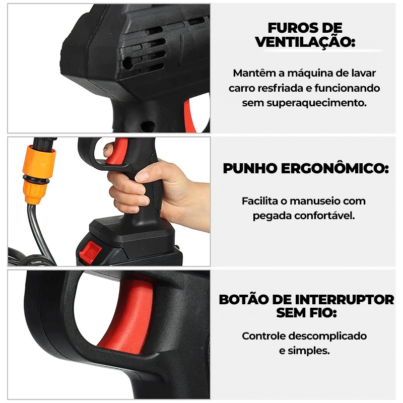Lavadora Jato de Alta Pressão Sem Fio - PowerJet - Imagem 12