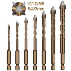 Brocas Para Alvenaria | Kit Completo Com 7 Peças