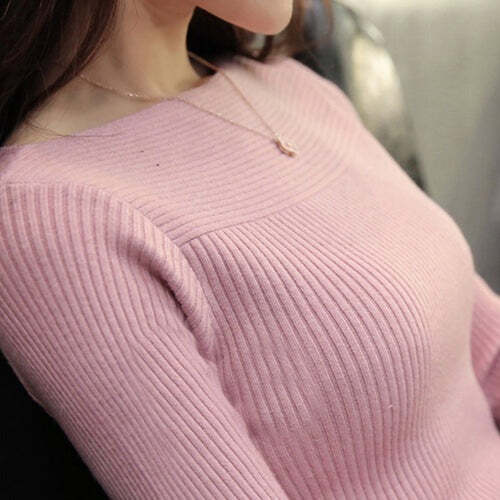 Blusa Feminina de Manga Longa Canelada Fnac - Imagem 3