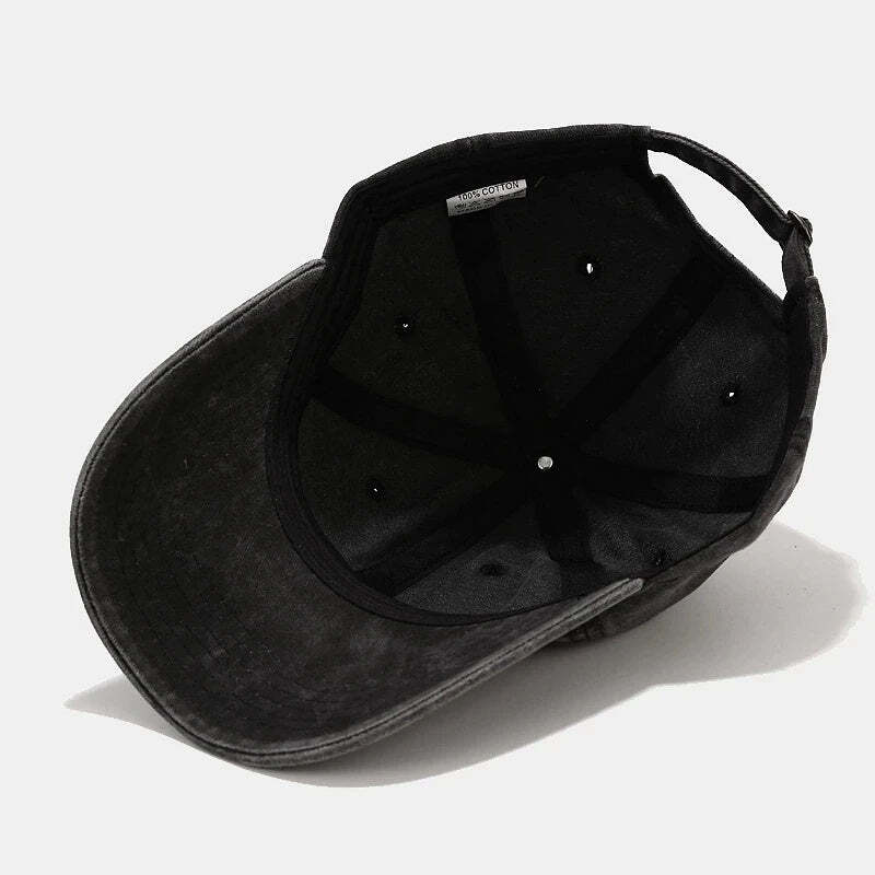 Boné Unissex Vintage Monocromático de Algodão Fnac - Imagem 3