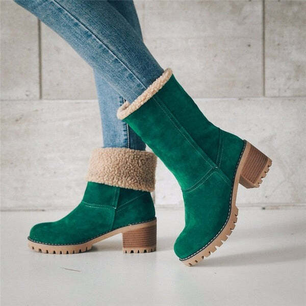 Bota Feminina de Inverno Forrada em Lã Fnac - Imagem 8