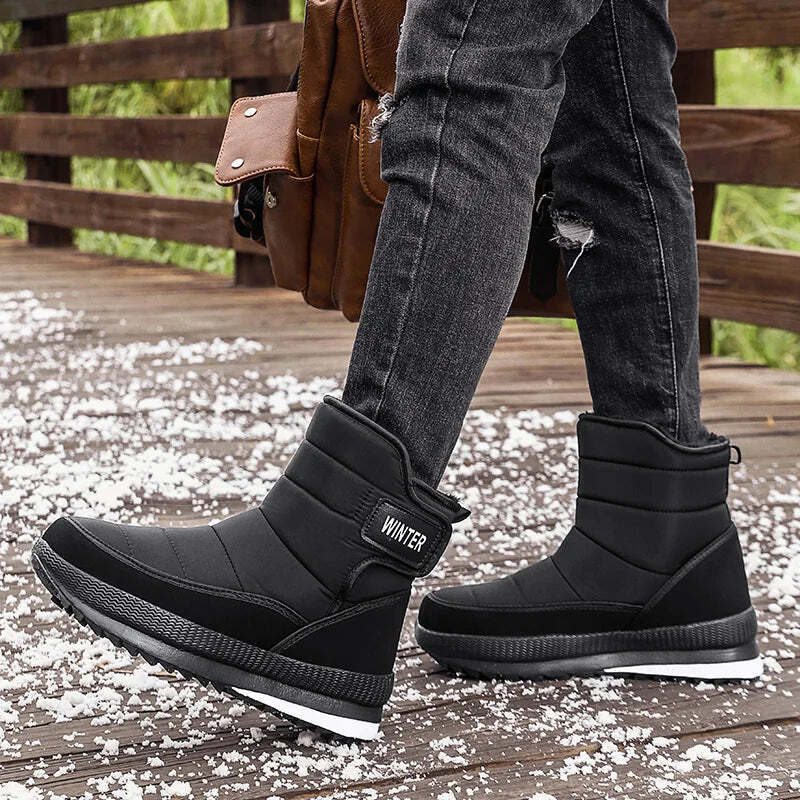 Bota Masculina de Inverno Forrada Impermeável Fnac - Imagem 4