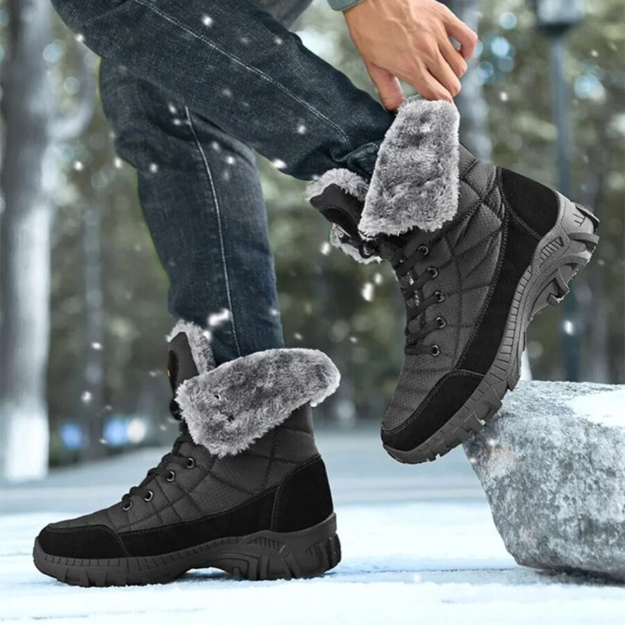 Bota Masculina de Inverno Forrada de Cano Alto Fnac - Imagem 2