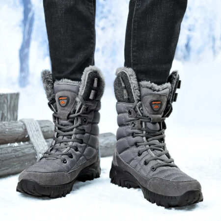 Bota Masculina de Inverno Forrada de Cano Alto Fnac - Imagem 5