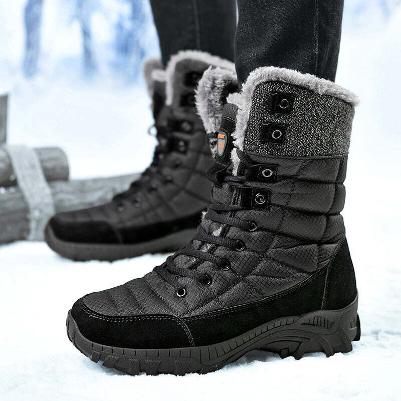 Bota Masculina de Inverno Forrada de Cano Alto Fnac - Imagem 3