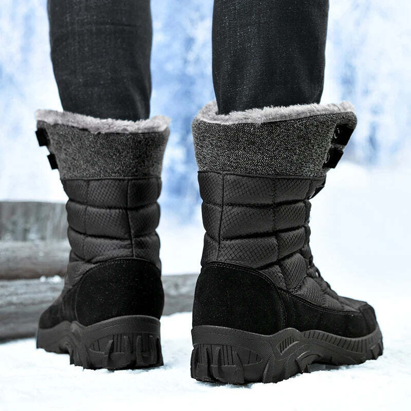 Bota Masculina de Inverno Forrada de Cano Alto Fnac - Imagem 7