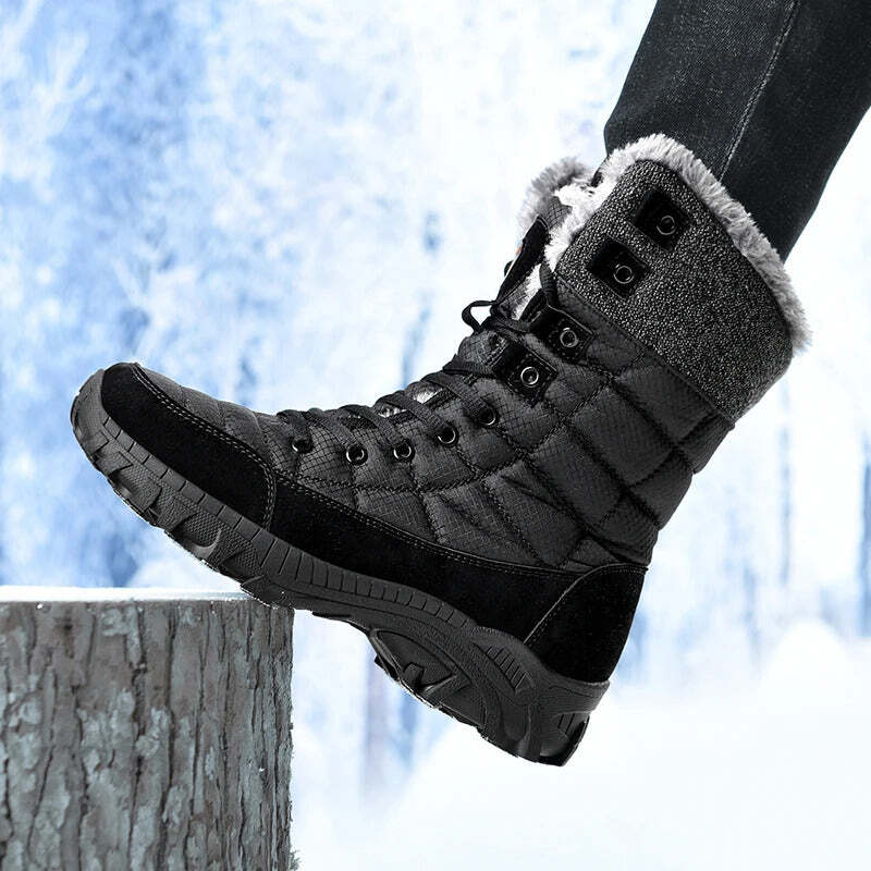 Bota Masculina de Inverno Forrada de Cano Alto Fnac - Imagem 9