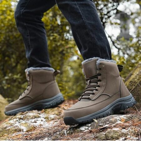 Bota Masculina de Inverno de Couro Pelúciada Fnac - Imagem 5