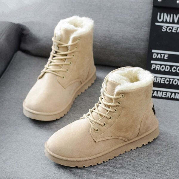 Bota de Camurça Feminina de Inverno Fnac - Imagem 4