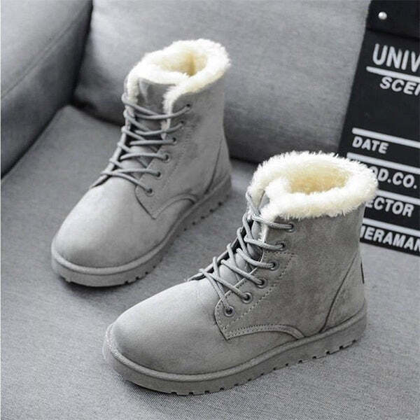 Bota de Camurça Feminina de Inverno Fnac - Imagem 6