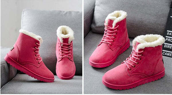 Bota de Camurça Feminina de Inverno Fnac - Imagem 8