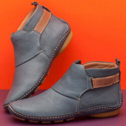 Bota de Couro Feminina Cano Curto Fnac