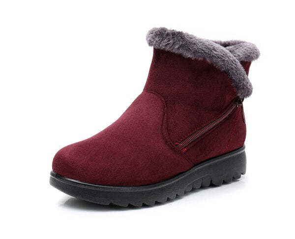 Bota de Inverno Feminina Aveludada Fnac