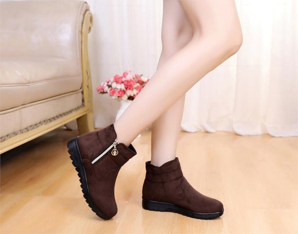 Bota de Inverno Feminina Aveludada Fnac - Imagem 9