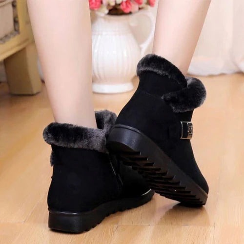 Bota de Inverno Feminina Aveludada Fnac - Imagem 4