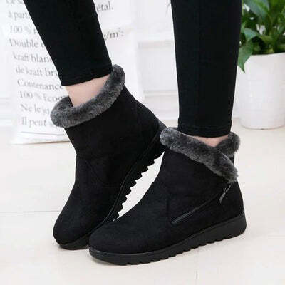 Bota de Inverno Feminina Aveludada Fnac - Imagem 5