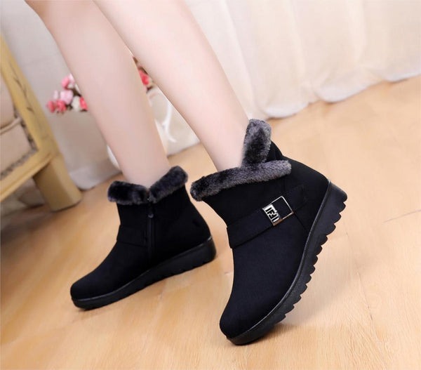 Bota de Inverno Feminina Aveludada Fnac - Imagem 6