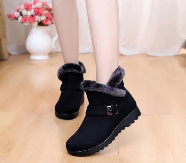 Bota de Inverno Feminina Aveludada Fnac - Imagem 7