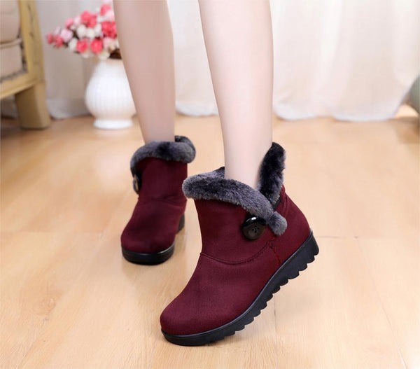 Bota de Inverno Feminina Aveludada Fnac - Imagem 8