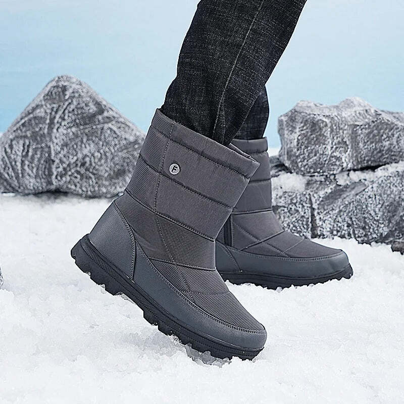 Bota Masculina de Inverno Pelúciada Impermeável Fnac - Imagem 9