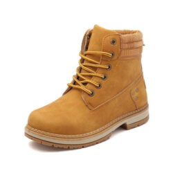 Bota em Couro Feminina de Inverno Fnac