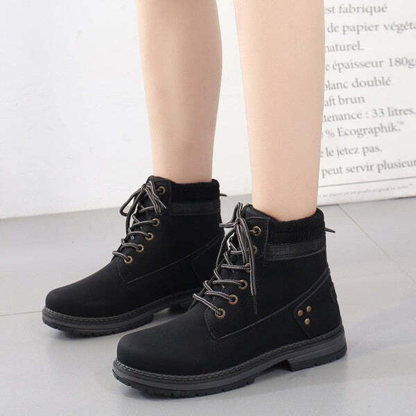 Bota em Couro Feminina de Inverno Fnac - Imagem 4