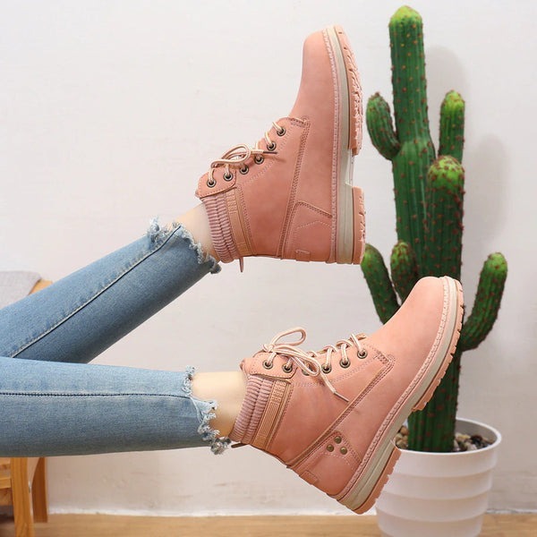 Bota em Couro Feminina de Inverno Fnac - Imagem 5