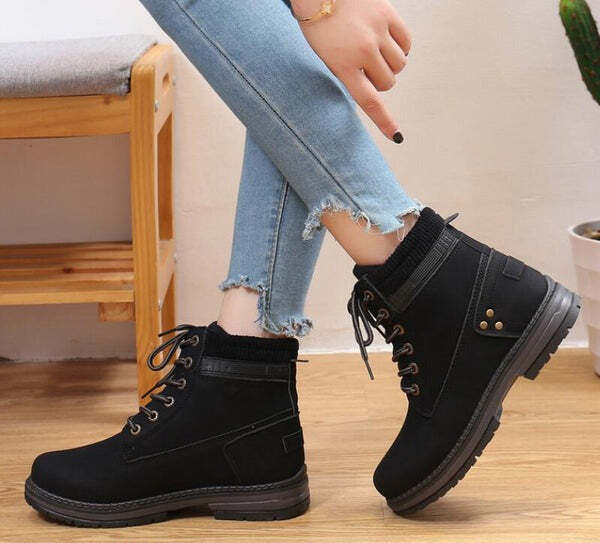Bota em Couro Feminina de Inverno Fnac - Imagem 6