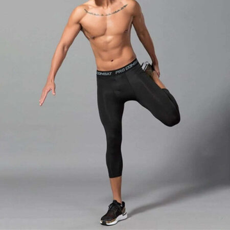 Calça Legging Masculina Curta de Compressão Fnac - Imagem 4