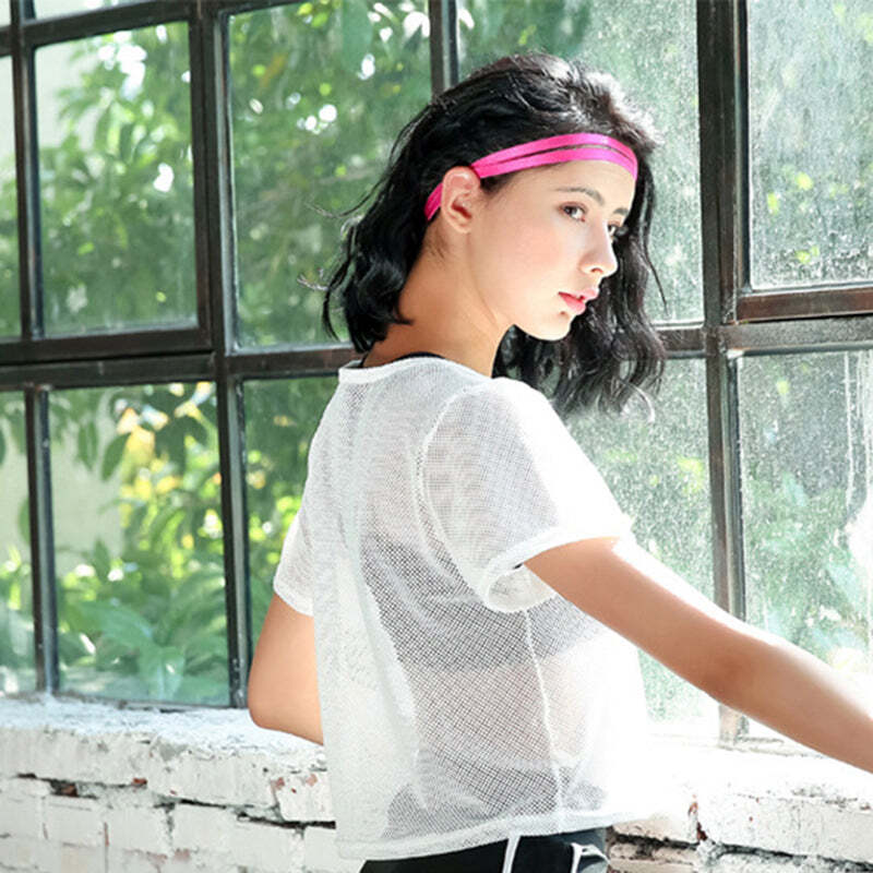 Camisa Feminina Esportiva Transparente de Malha Fnac - Imagem 4