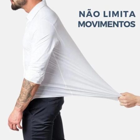 Camisa Flexível Comfort Tecido Seda Gelo - Imagem 3