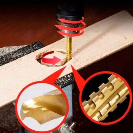 Kit de Brocas MaxDrill 2 EM 1 - Construção em Titânio - Imagem 5