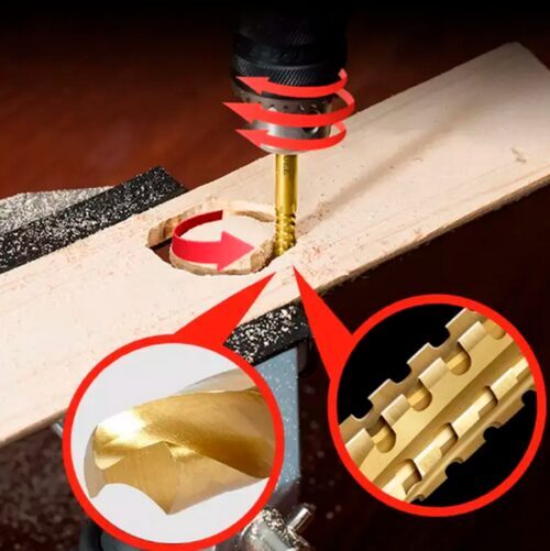 Kit de Brocas MaxDrill 2 EM 1 - Construção em Titânio - Imagem 5