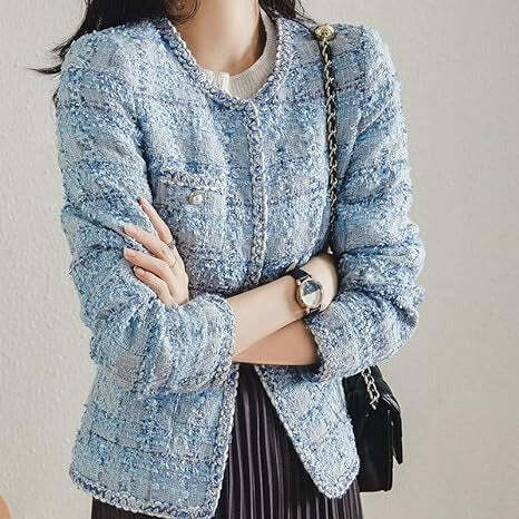 Casaco Feminino Clássico de Tweed Fnac - Imagem 2