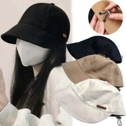 Chapéu Feminino Ajustável Dobrável em Algodão Fnac