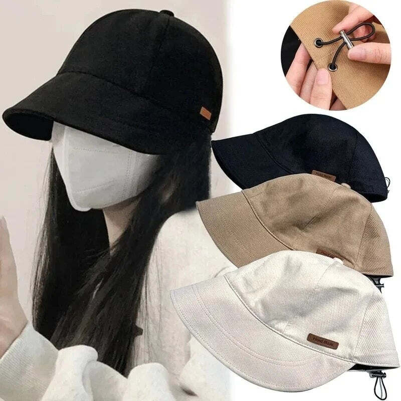 Chapéu Feminino Ajustável Dobrável em Algodão Fnac