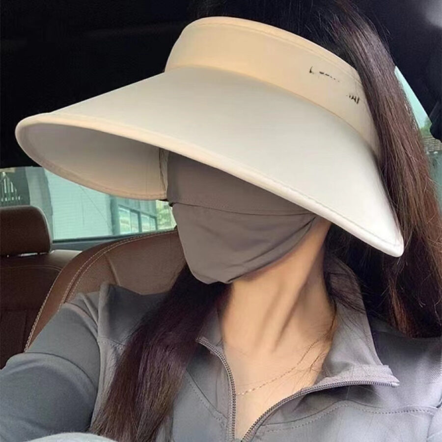Chapéu Protetor Solar com Aba Grande de Seda Gelo Fnac - Imagem 3