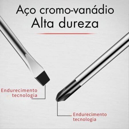 Kit Chave de Fenda e Philips Magnética Multifuncional - Imagem 9