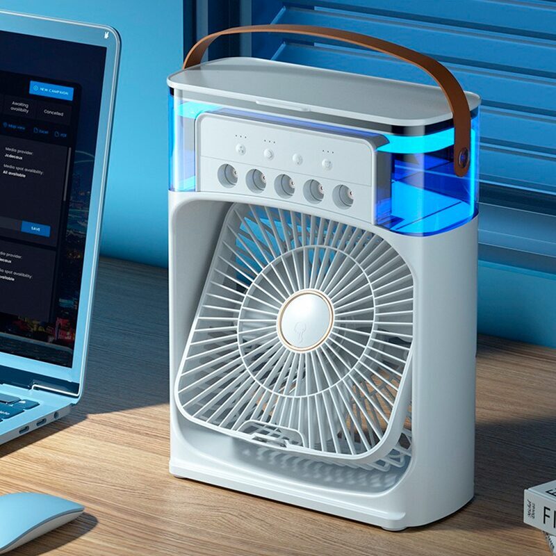 Mini Ventilador e Umidificador de Ar Portátil - FrostFlow - Imagem 2