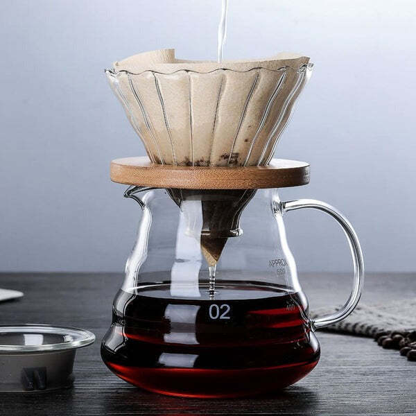 Conjunto Bule de Café de Vidro com Coador de Aço Inoxidável Fnac - Imagem 3