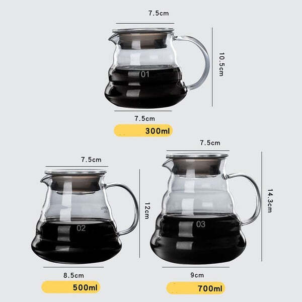 Conjunto Bule de Café de Vidro com Coador de Aço Inoxidável Fnac - Imagem 12