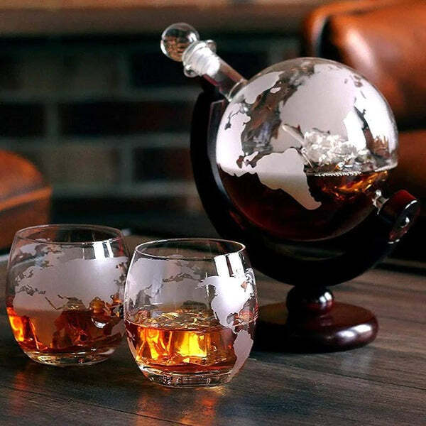 Conjunto Decanter de Whisky Globo de Vidro Fnac - Imagem 2