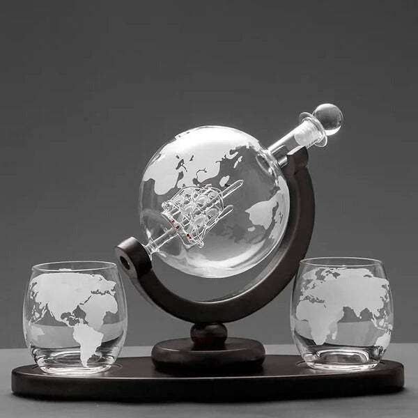 Conjunto Decanter de Whisky Globo de Vidro Fnac - Imagem 11