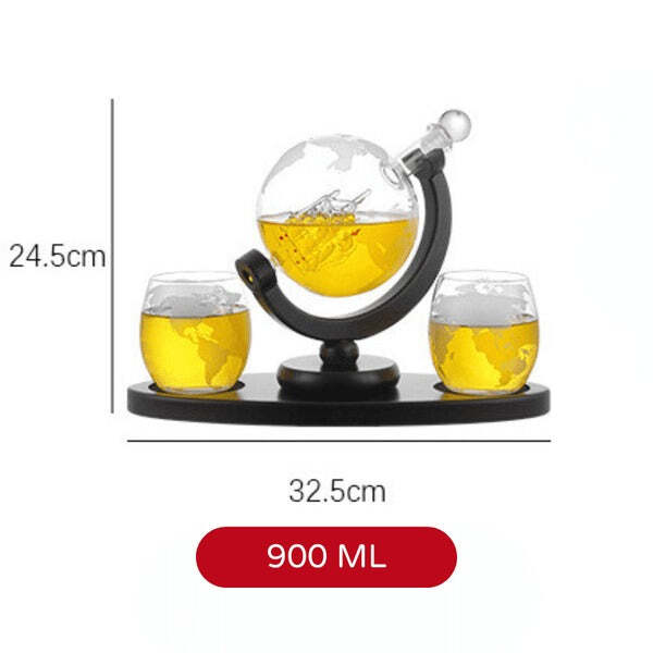 Conjunto Decanter de Whisky Globo de Vidro Fnac - Imagem 14