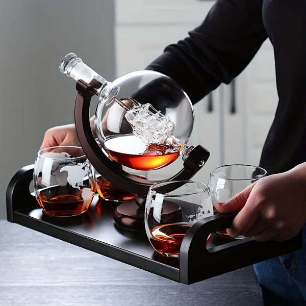Conjunto Decanter de Whisky Globo de Vidro Fnac - Imagem 3