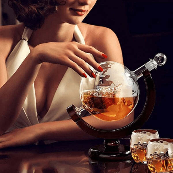 Conjunto Decanter de Whisky Globo de Vidro Fnac - Imagem 6
