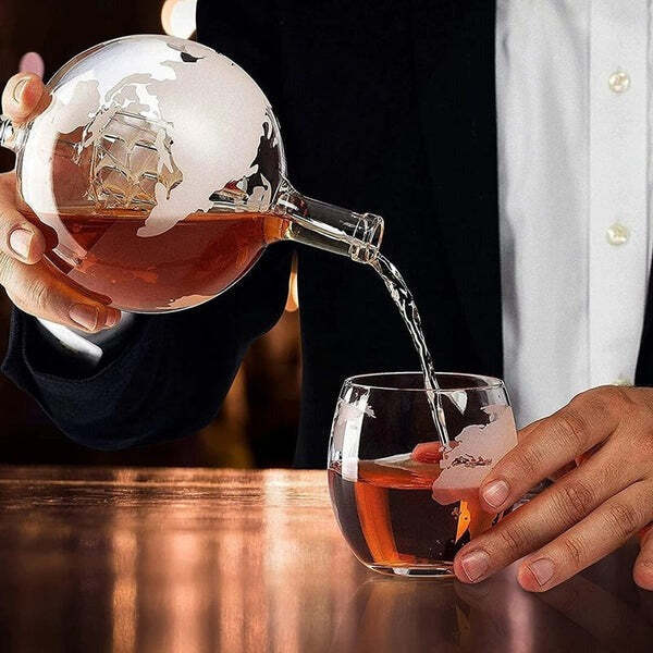 Conjunto Decanter de Whisky Globo de Vidro Fnac - Imagem 7