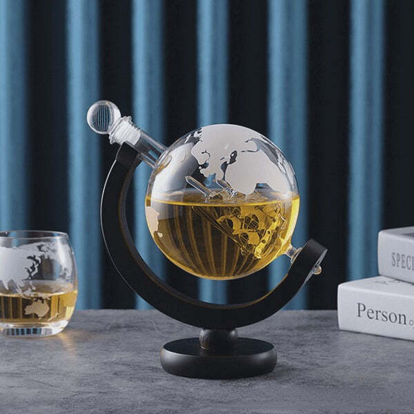 Conjunto Decanter de Whisky Globo de Vidro Fnac - Imagem 10